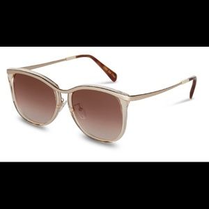 TOMS Sandela Champagne Crystal Gold Sunglasses